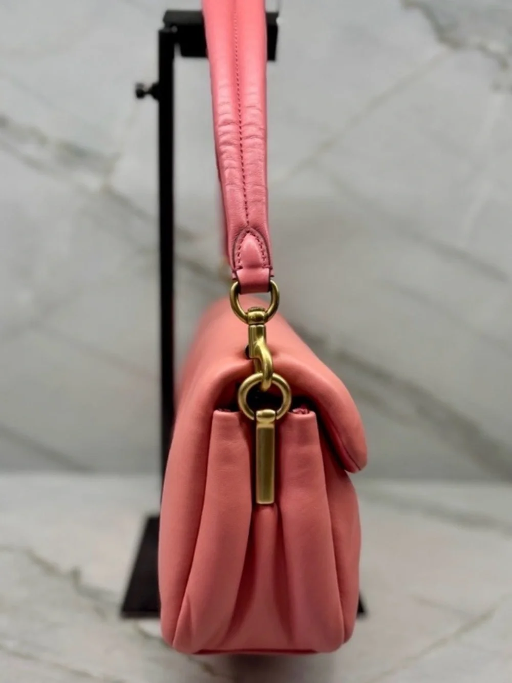 COACH Taffy Pink Pillow Tabby 26 Padded Nappa Leather Shoulder Bag - Picture 5 of 14